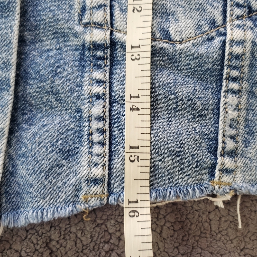 Free People Ollie Femme Denim Trucker Jacket in Aged Stone - Picture 13 of 15